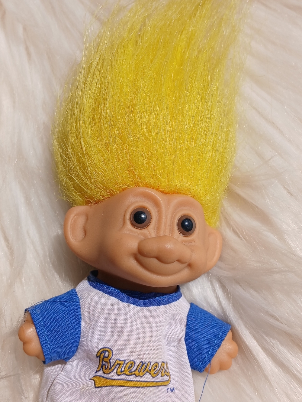 Vintage Troll Milwaukee Brewers 90s 1990s Toy Doll Figure Russ MLB baseball vtg